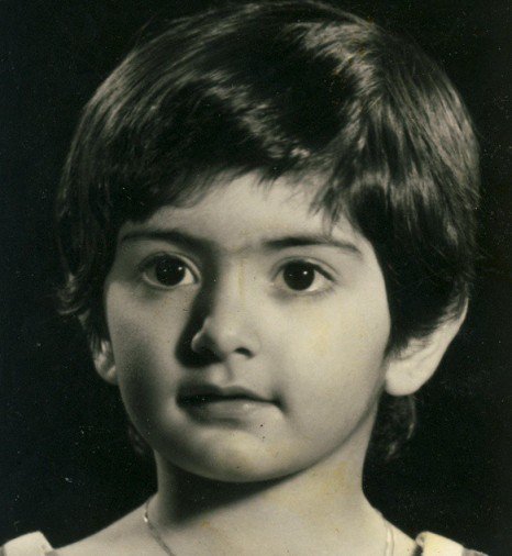 لادن طباطبایی در سه سالگی