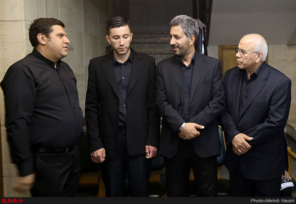 محمد محبیان در مراسم یادبود پدرش حبیب