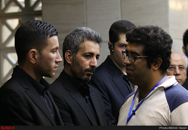 محمد محبیان در مراسم یادبود پدرش حبیب